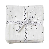 Done by Deer®  Set 2 mussole Dreamy Dots White 120x120