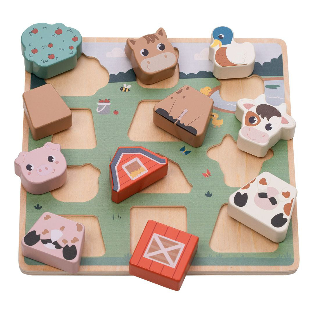 Free2Play® Lesena sestavljanka Farm Free2Play