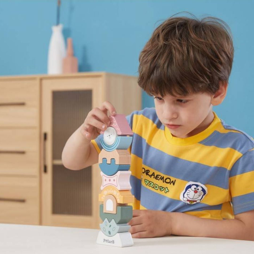 PolarB® Lesene figurice zlaganje Stolp PolarB