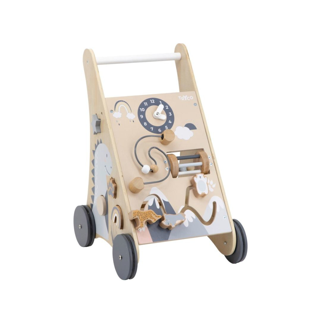 Tryco® Aktivnostni leseni sprehajalec s kockami Tryco