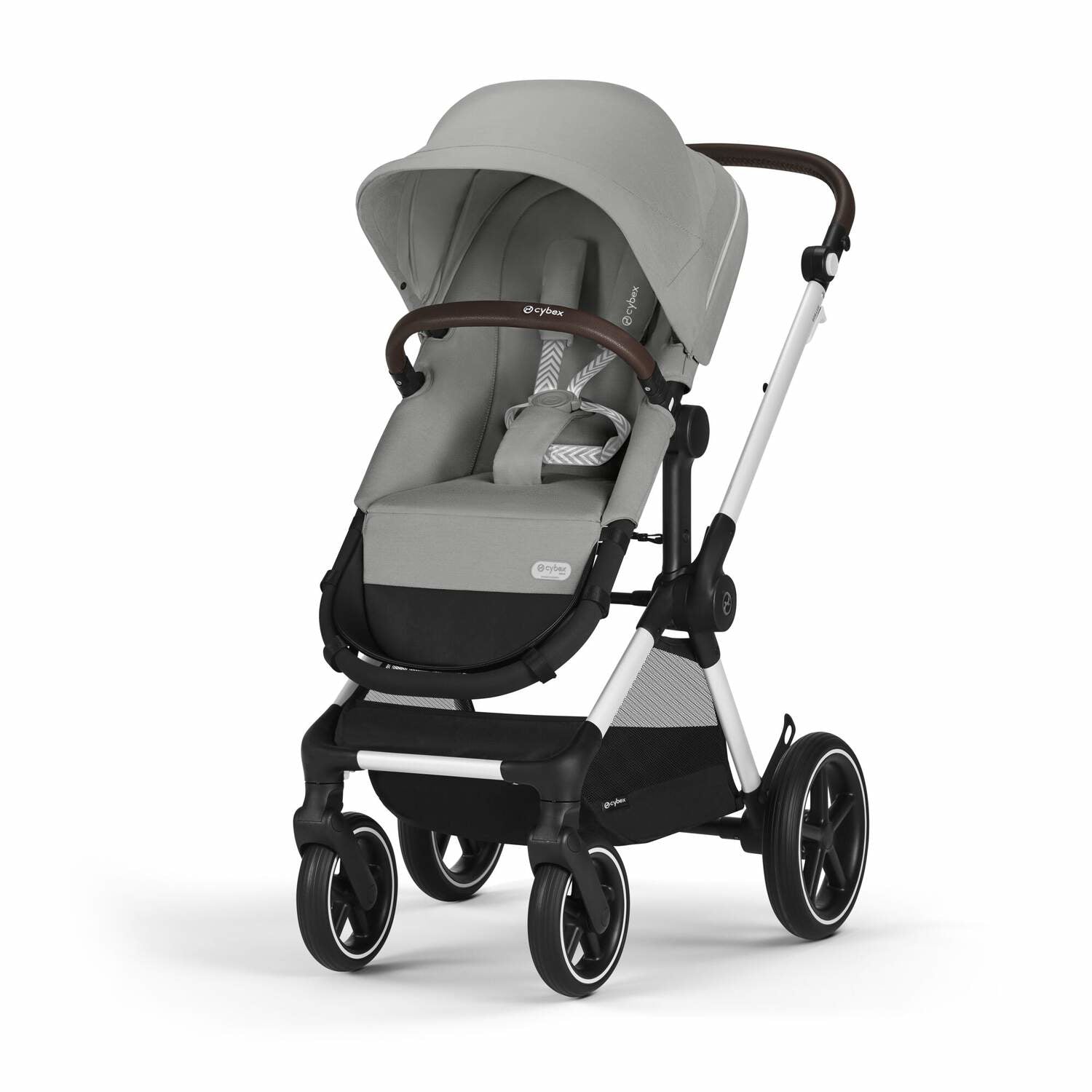 Cybex Baby Stroller 2in1 Eos Lux Stone Grey (Silver Frame)