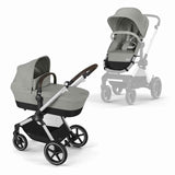 Cybex® Passeggino 2in1 Eos™ Lux Stone Grey (Silver Frame)