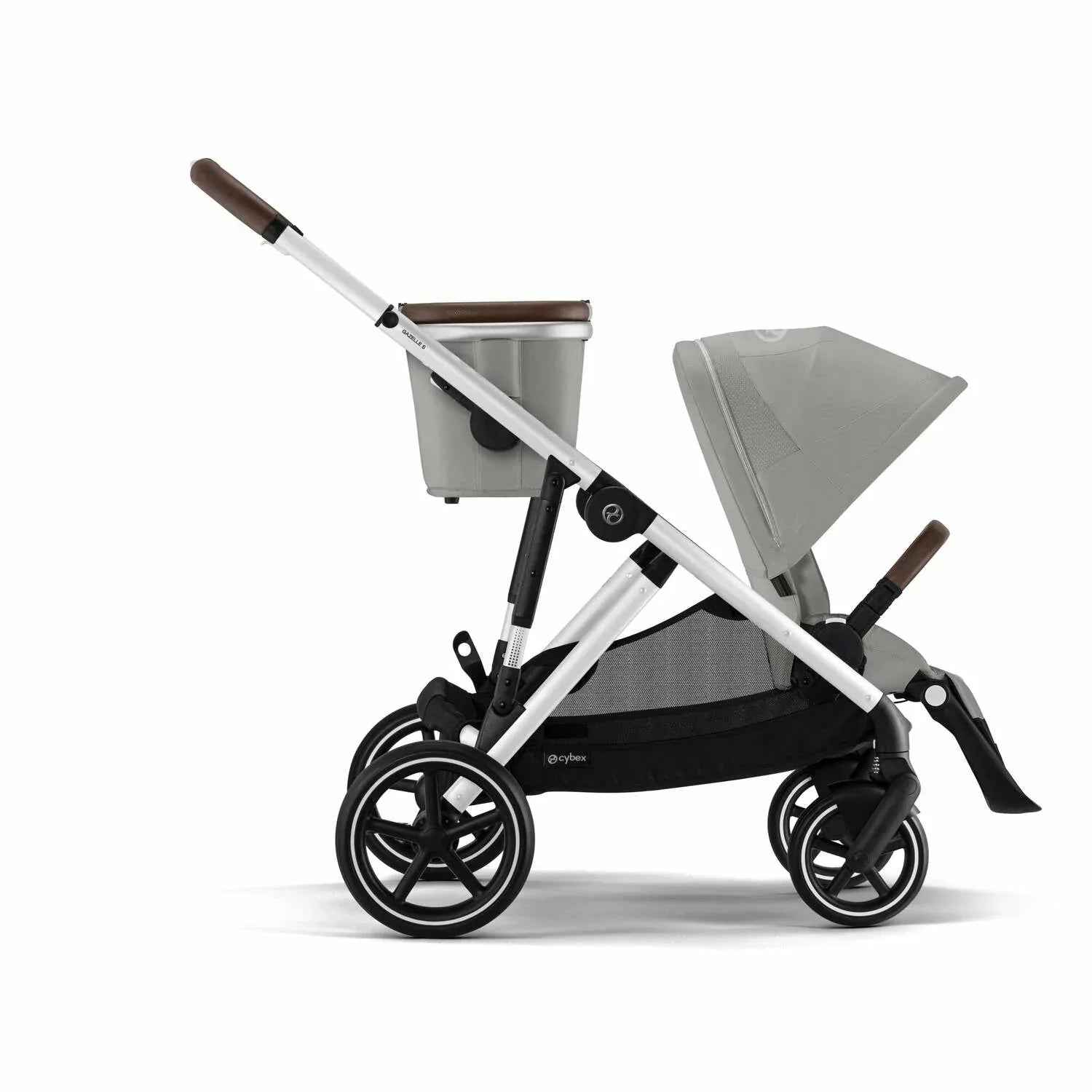 Cybex® Stroller Gazelle™ S Stone Grey (Silver Frame)