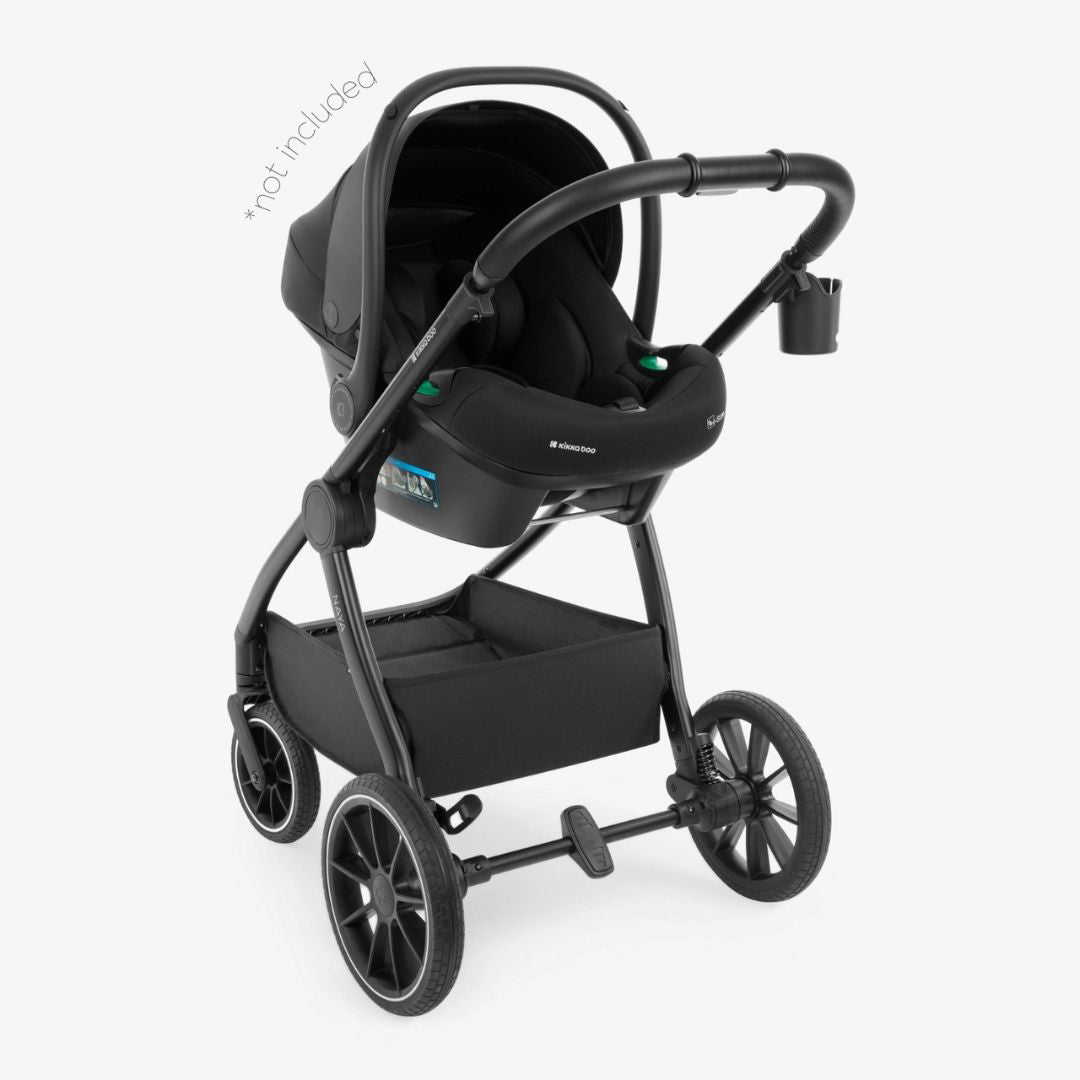 KikkaBoo® Otroški voziček s košaro 2v1 Naya Black KikkaBoo