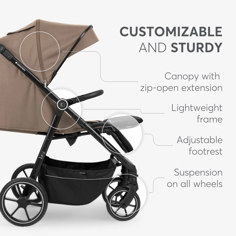 KikkaBoo® Otroški voziček Lucy Beige KikkaBoo