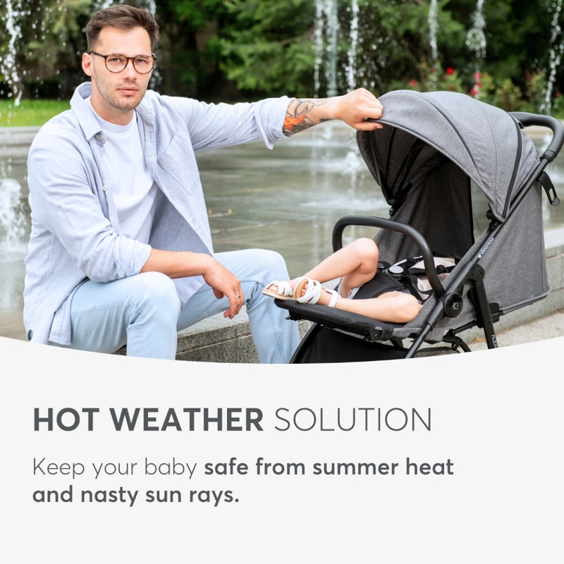 KikkaBoo® Otroški voziček Alexa Dark Grey KikkaBoo