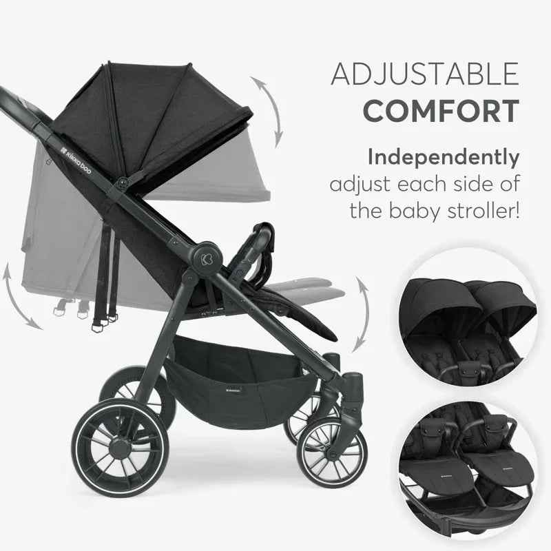 cybex agis m air 3 manual KikkaBoo® Twin stroller Happy 2 Light Grey