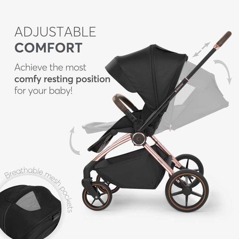 KikkaBoo® Otroški voziček s košaro 2v1 Kara Grey KikkaBoo