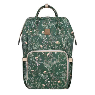 KikkaBoo® Přebalovací batoh Siena Luxe Secret Garden Deep Green
