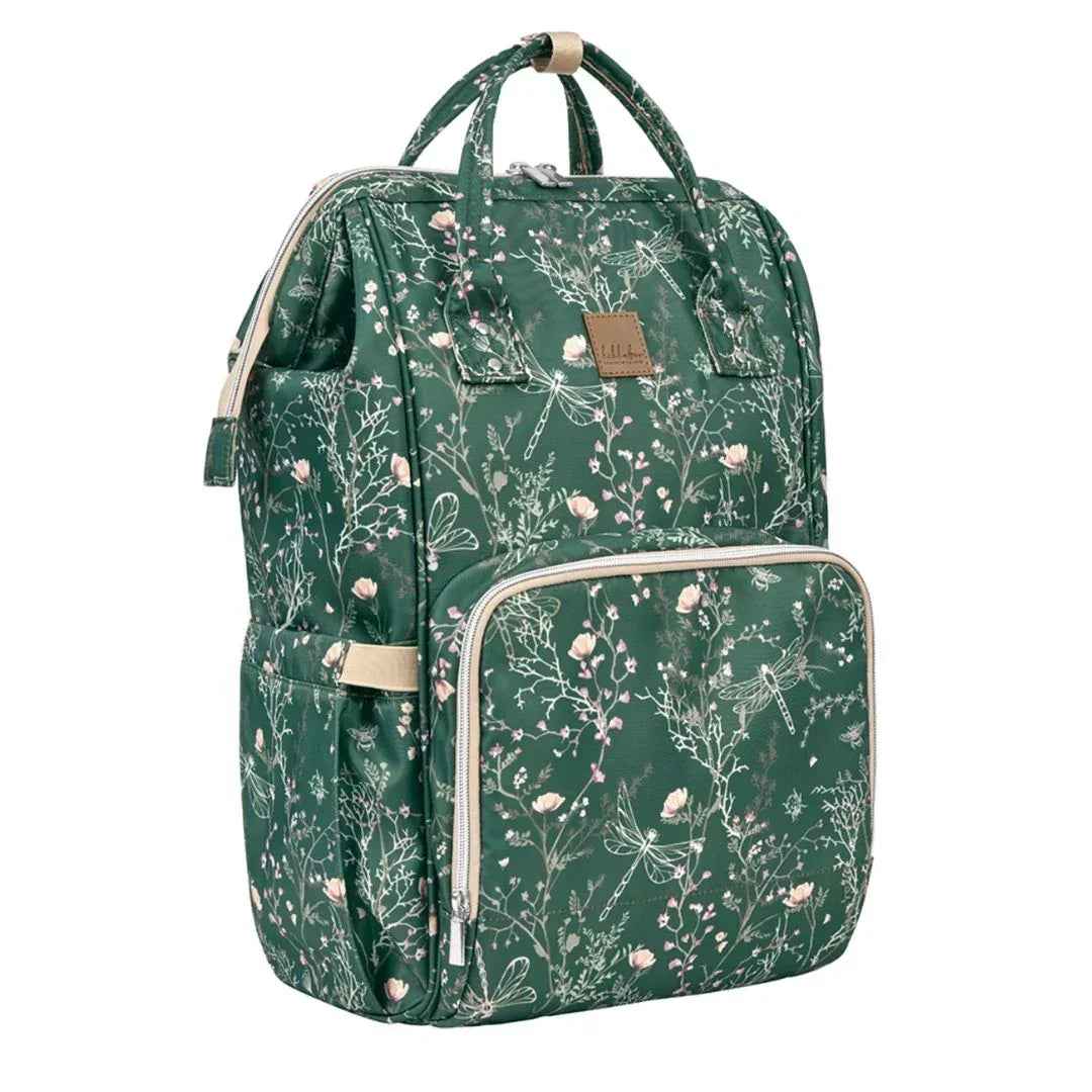 KikkaBoo® Changing Backpack Siena Luxe Secret Garden Deep Green