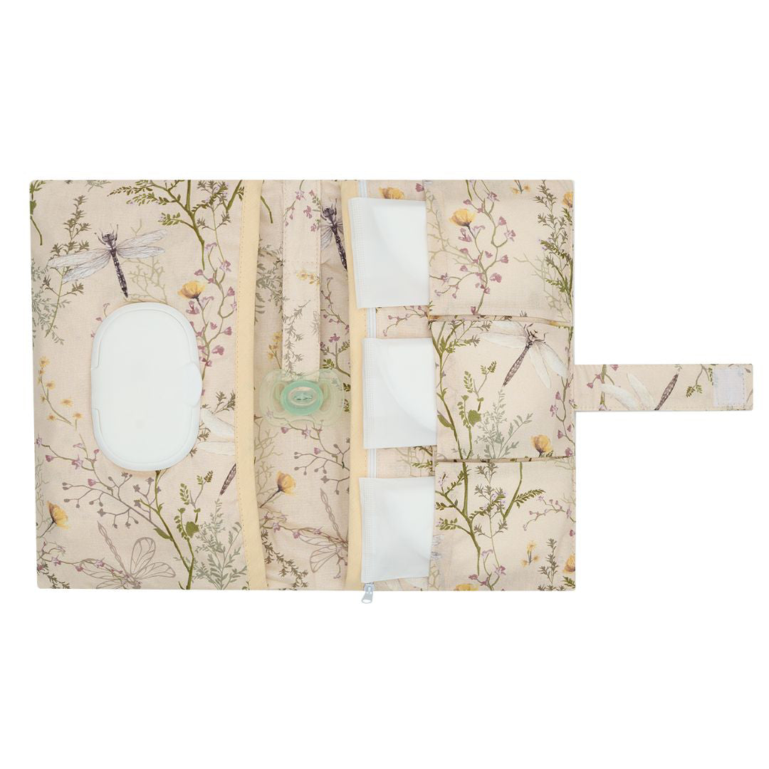 KikkaBoo® Torbica za plenice Secret Garden Beige KikkaBoo