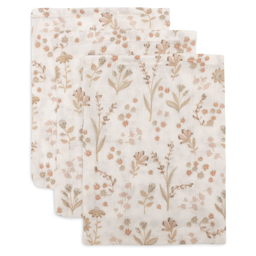 Jollein® Komplet 3 krpic za umivanje Bloomy 20x15 Jollein