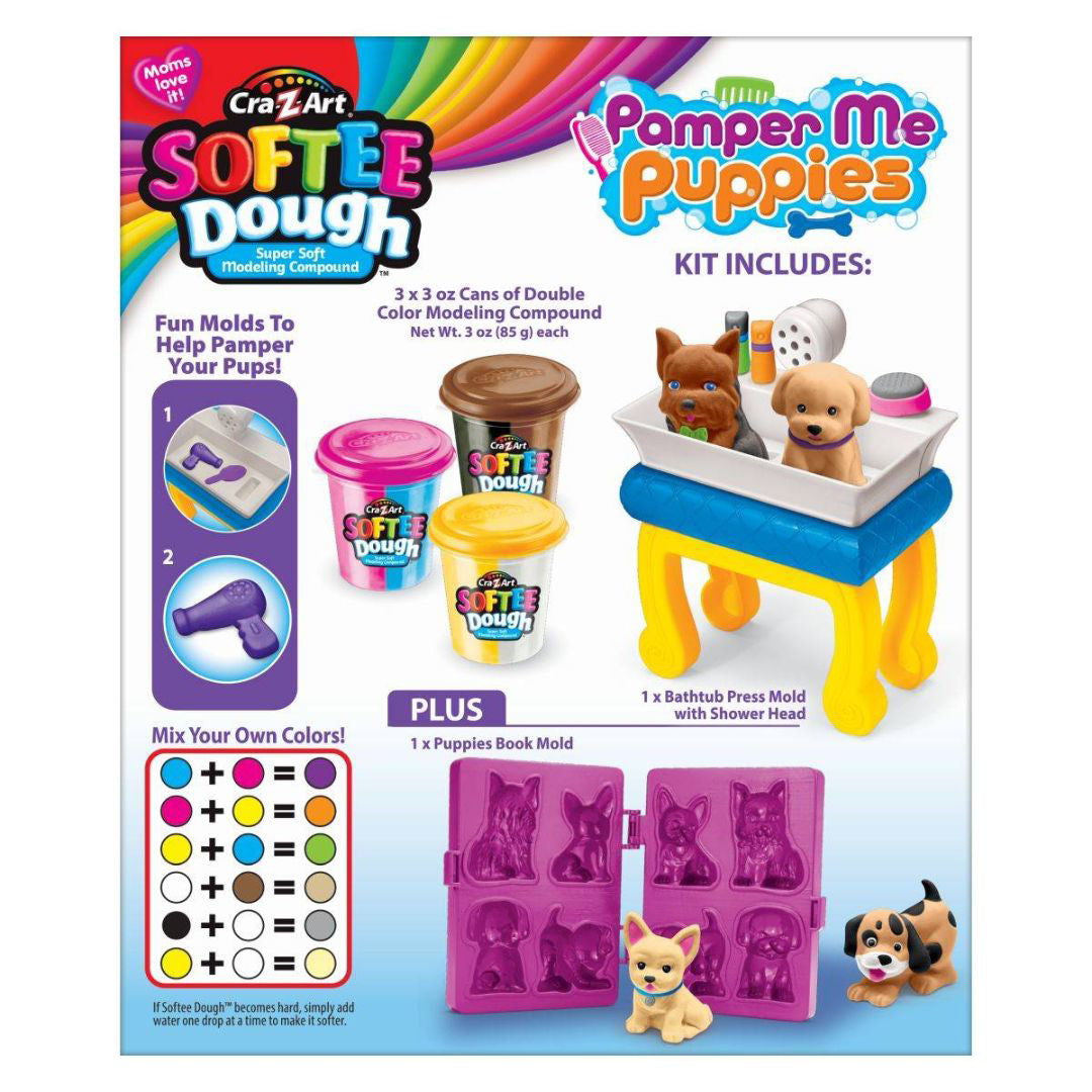 CrazArt® Otroški plastelin kužki Softee Dough CrazArt