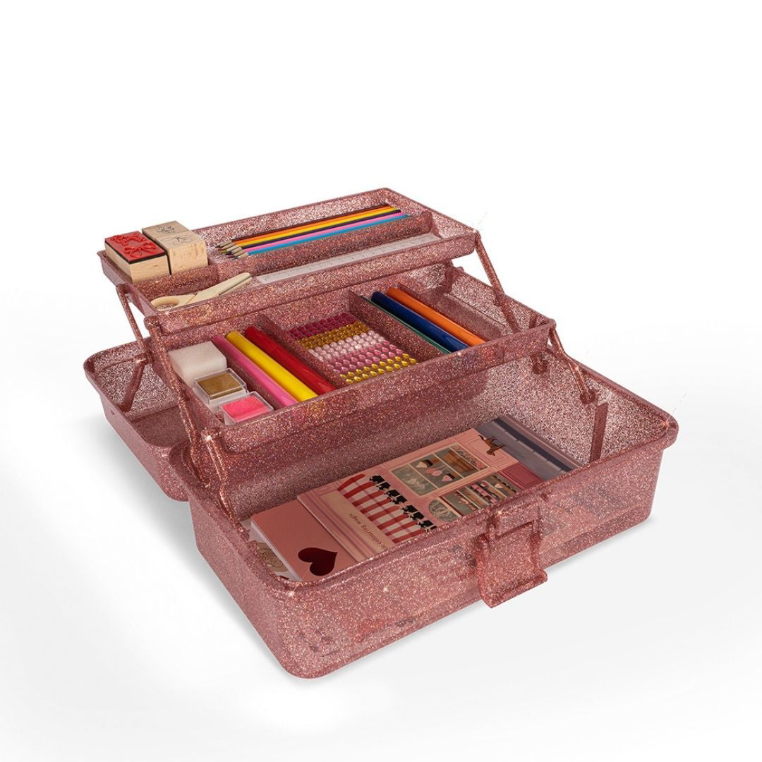 Konges Sløjd® Kovček za ustvarjanje Glitter Rose Konges Sløjd