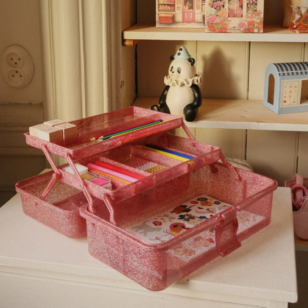 Konges Sløjd® Kovček za ustvarjanje Glitter Rose Konges Sløjd