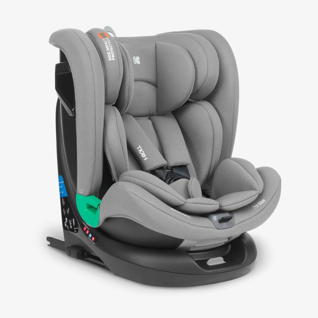 KikkaBoo® Otroški avtosedež 360 i-Roll i-SIZE (40-150 cm) Light Grey KikkaBoo
