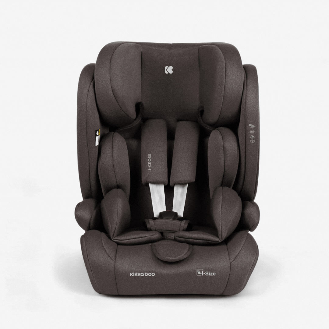 KikkaBoo® Otroški avtosedež i-Cross i-SIZE (76-150 cm) Brown KikkaBoo