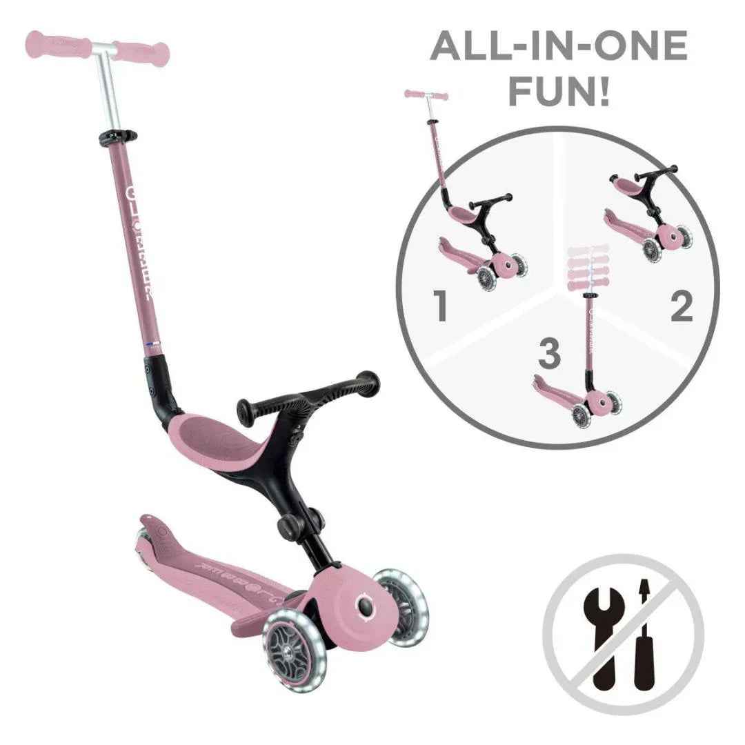 Globber® GO UP Active ECO Foldable Scooter with Light-Up Wheels