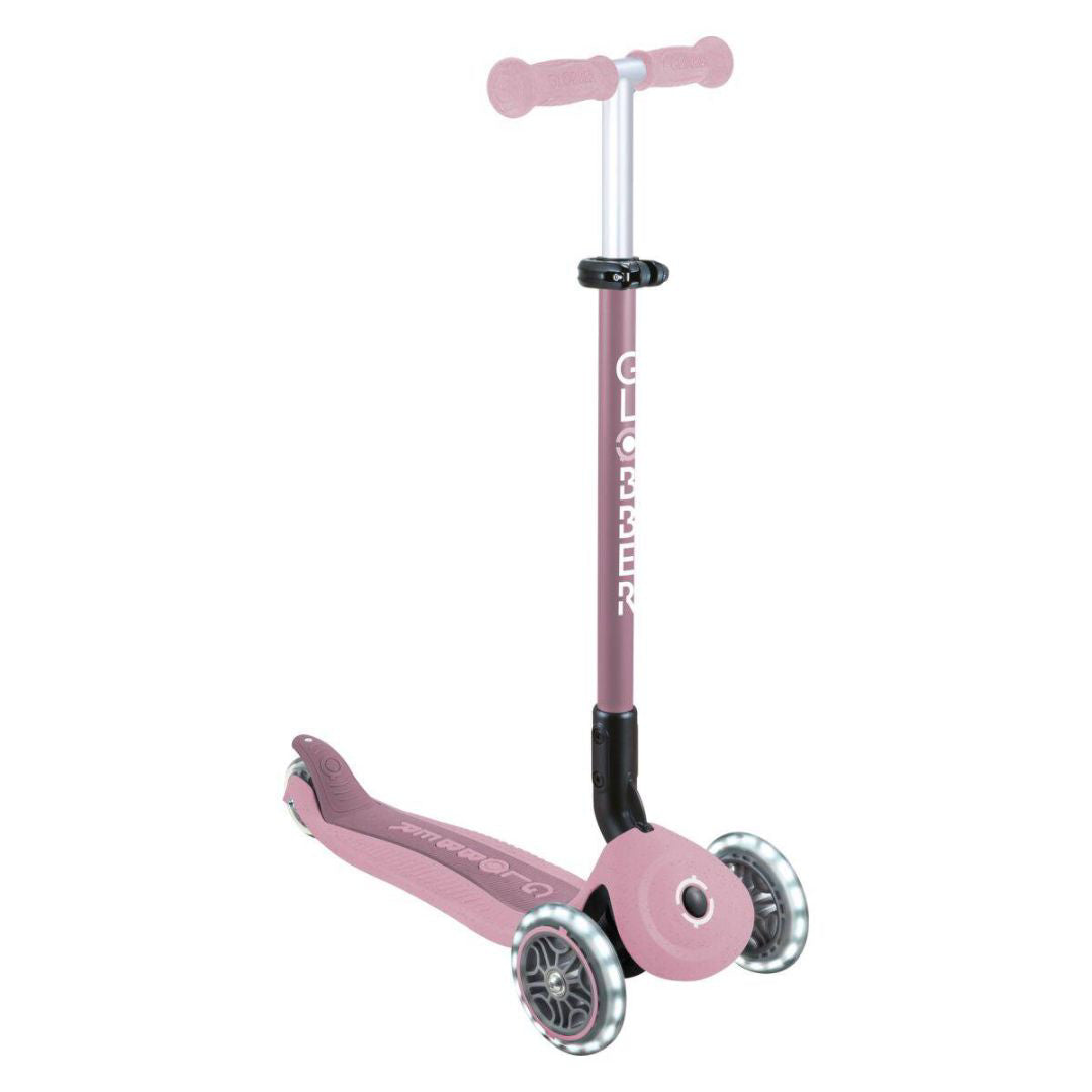 Globber® Zložljivi otroški skiro GO UP Active ECO s svetlečimi kolesi Berry Globber