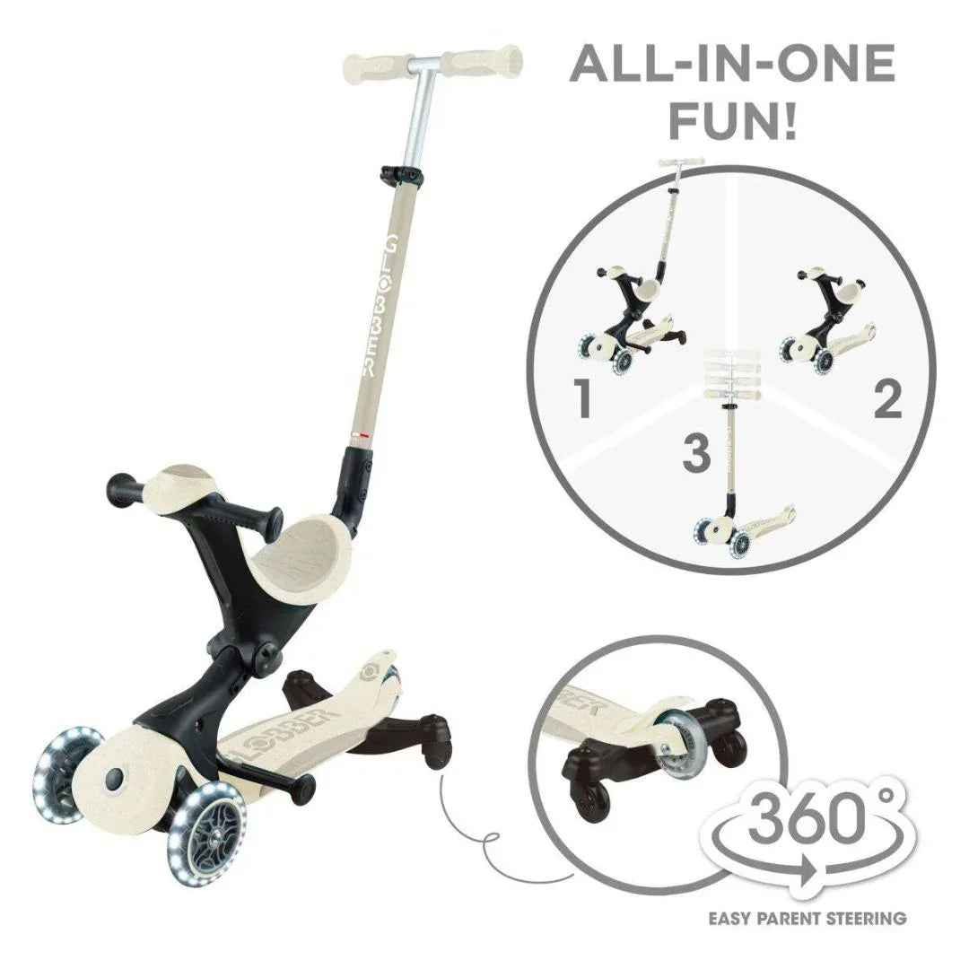自転車本体 globeer go up DELUXE Globber® GO UP deluxe 360° Foldable Scooter with Light-Up Wheels