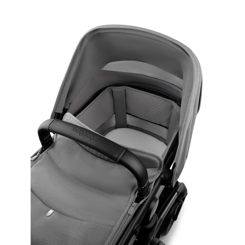 Bugaboo® Otroški voziček 2v1 FOX 5 Renew Complete Black/Moon Grey - Moon Grey Bugaboo