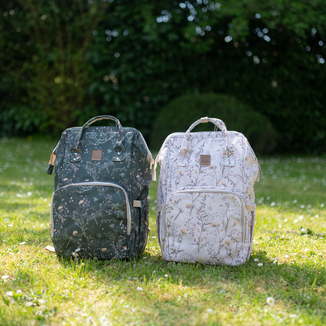 KikkaBoo® Previjalni nahrbtnik Siena Luxe Secret Garden Beige KikkaBoo