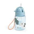 Done by Deer® Kojenecká lahev se slámkou Tiny farm Blue 280 ml
