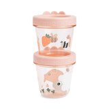 Done by Deer® Set due contenitori per alimenti Tiny Farm Powder