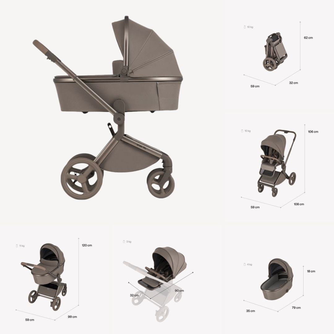 Anex® Otroški voziček 2v1 Flo Charm Anex