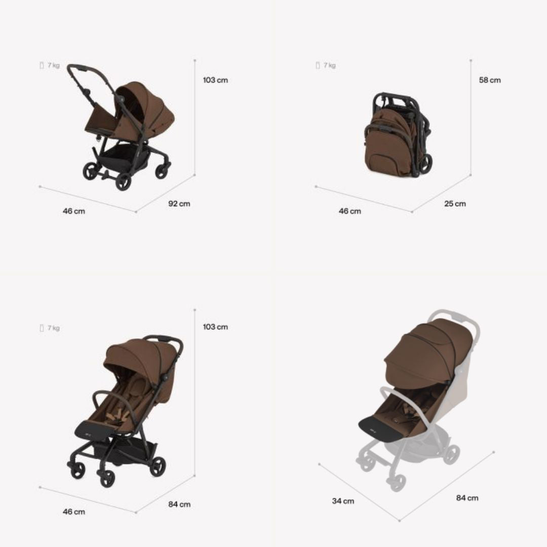 Anex® Športni voziček Air-Z Plus (0-22kg) Vivi Anex