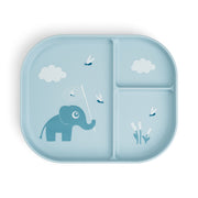 Done by Deer® Otroški deljeni krožnik Foodie Elphee Blue Done by Deer