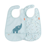 Done by Deer® Lot de 2 bavoirs Elphee Blue