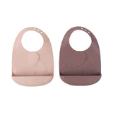 Done by Deer® Set 2  bavaglini in silicone Peekaboo Powder