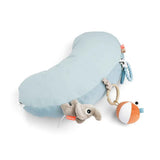 Done by Deer® Cuscino multisensoriale per il tummy time Playground Blue