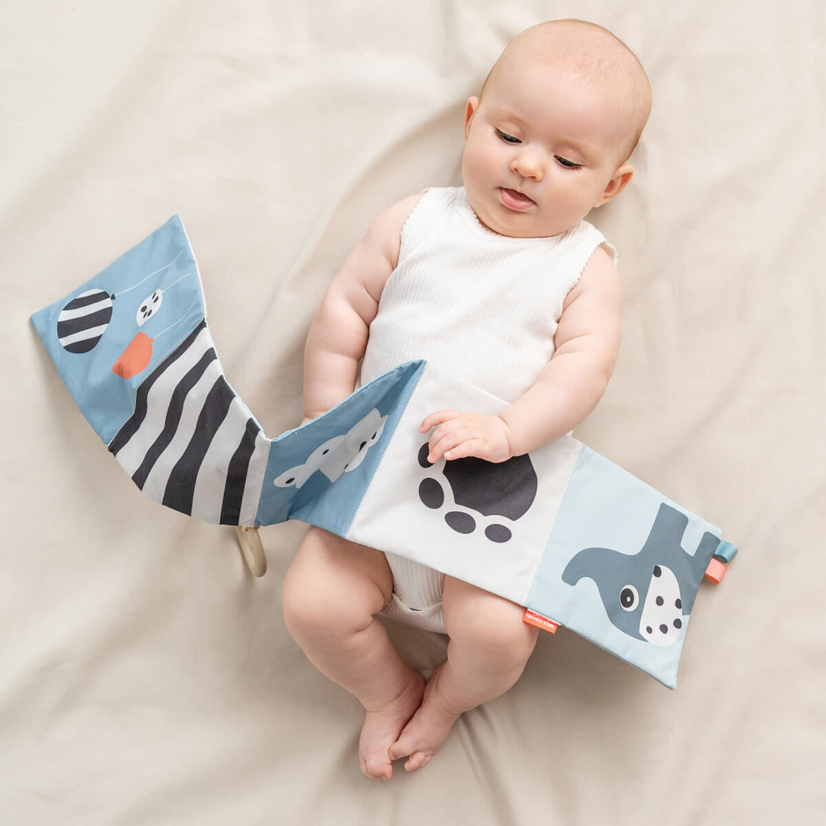 Done by Deer® Zložljiva mehka knjigica Deer Friends Colour Mix Done by Deer