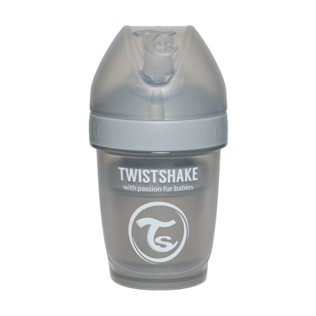 Twistshake® Steklenička PRO Double Anti-Colic 180ml Pastel Pastel Grey Twistshake