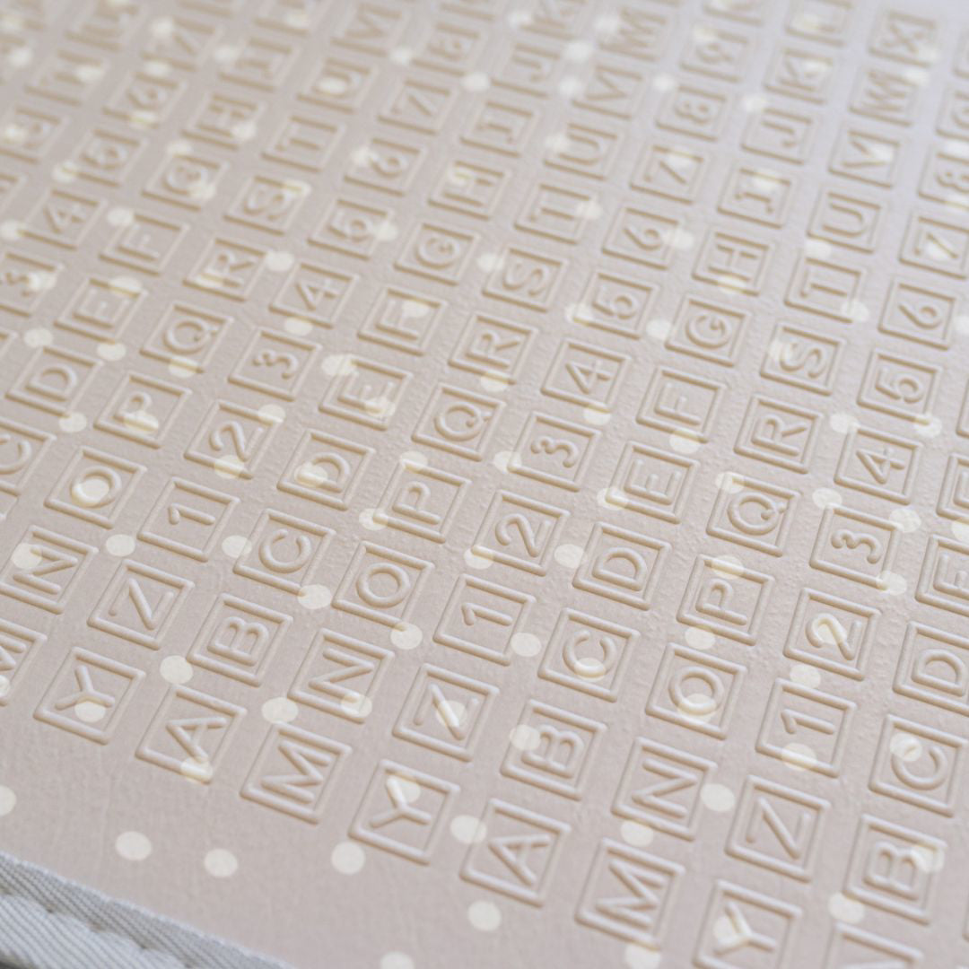 Evibell® Zložljiva igralna podloga 150x190 Dots/City Grey Evibell