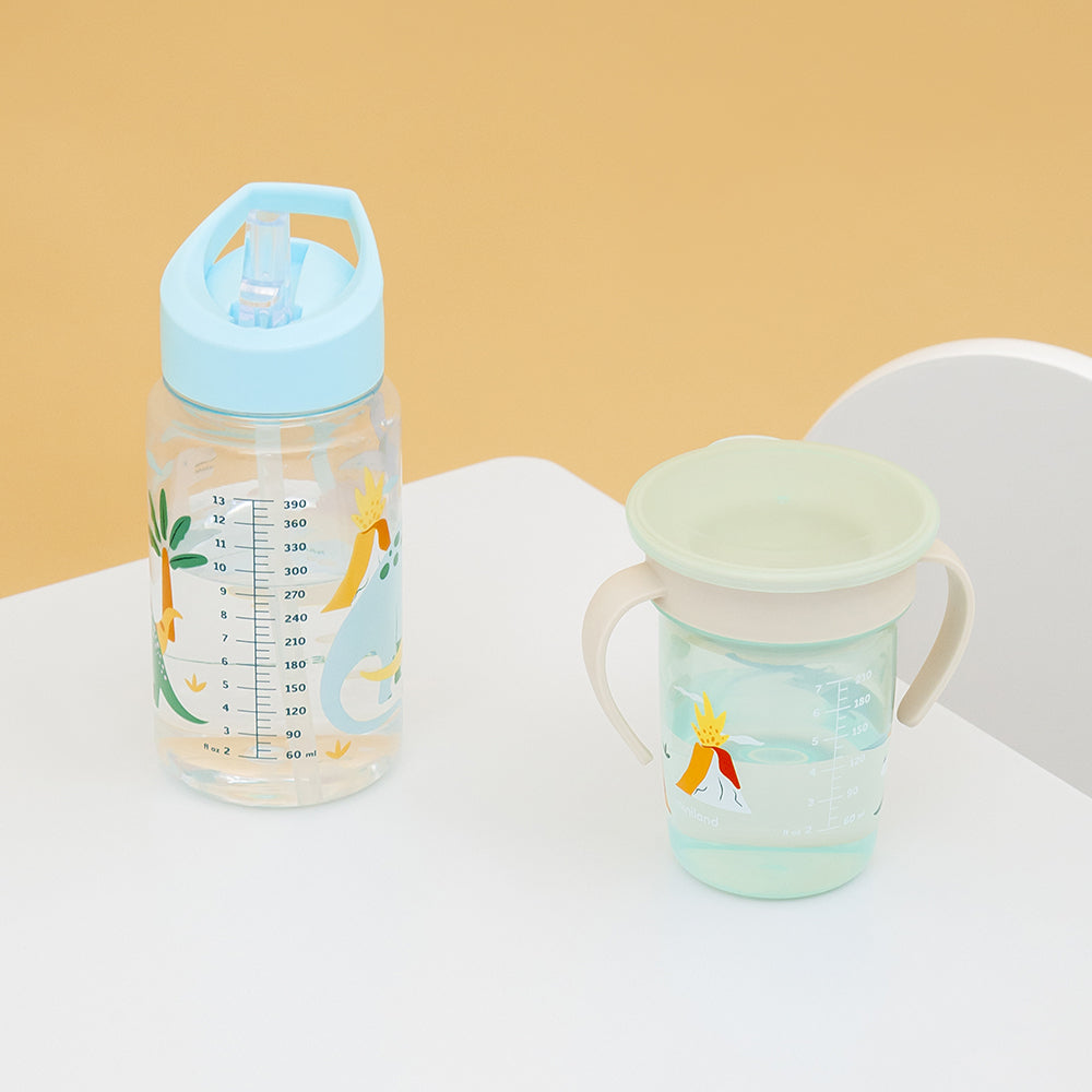 Miniland® Lonček za učenje pitja 360° 270ml Jurassic Miniland