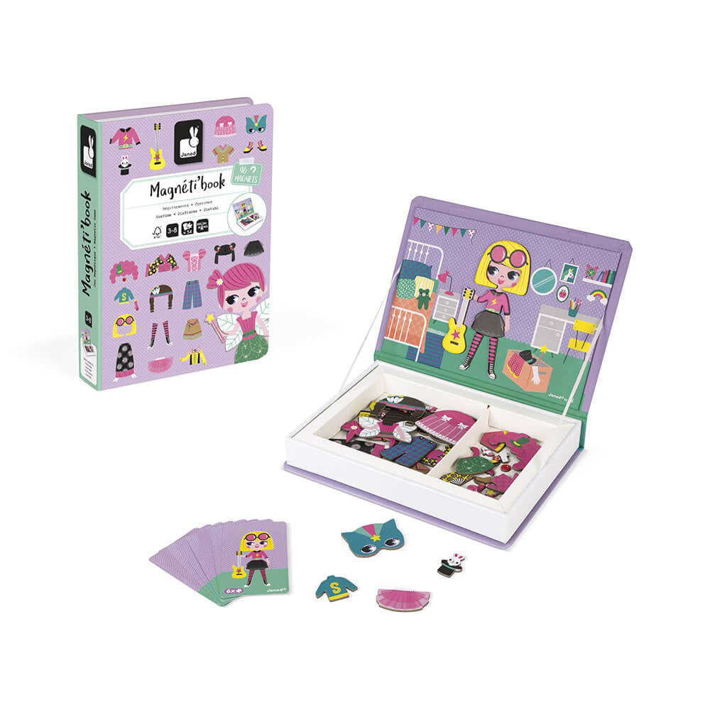 Janod® Magnetna igra Girl's costumes Janod