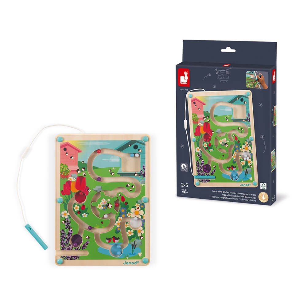 Janod® Magnetni labirint Čebelji panj Janod