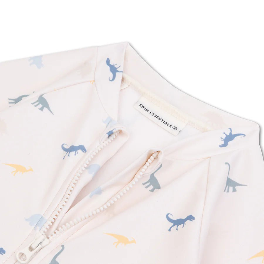 Swim Essentials® Otroške enodelne kopalke z rokavi Dino Swim Essentials