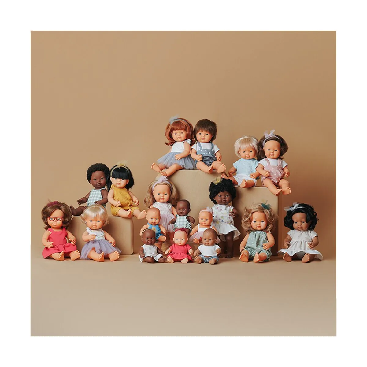 Miniland® Punčka Caucasian Girl 38cm My Friends & Me Miniland