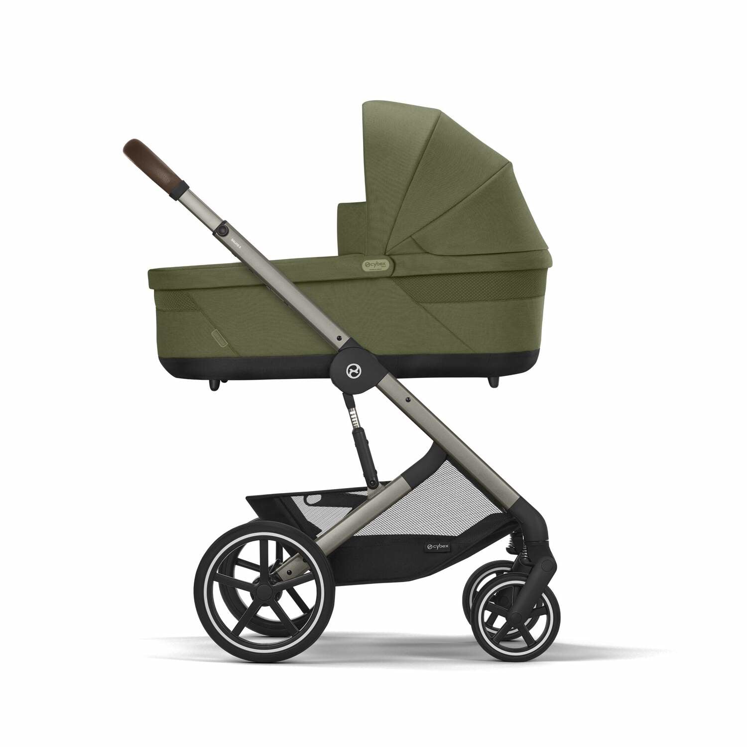 Cybex® Otroški voziček 3v1 Balios S Lux + Avtosedež Cloud G Moss Green Cybex