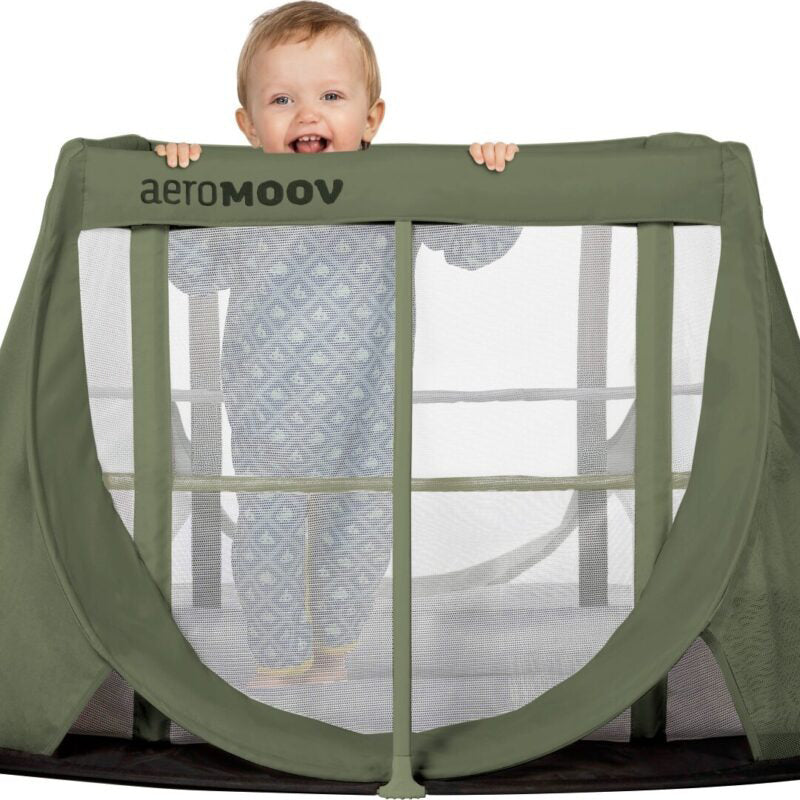 AeroMoov® Prenosna posteljica Green Moss AeroMoov