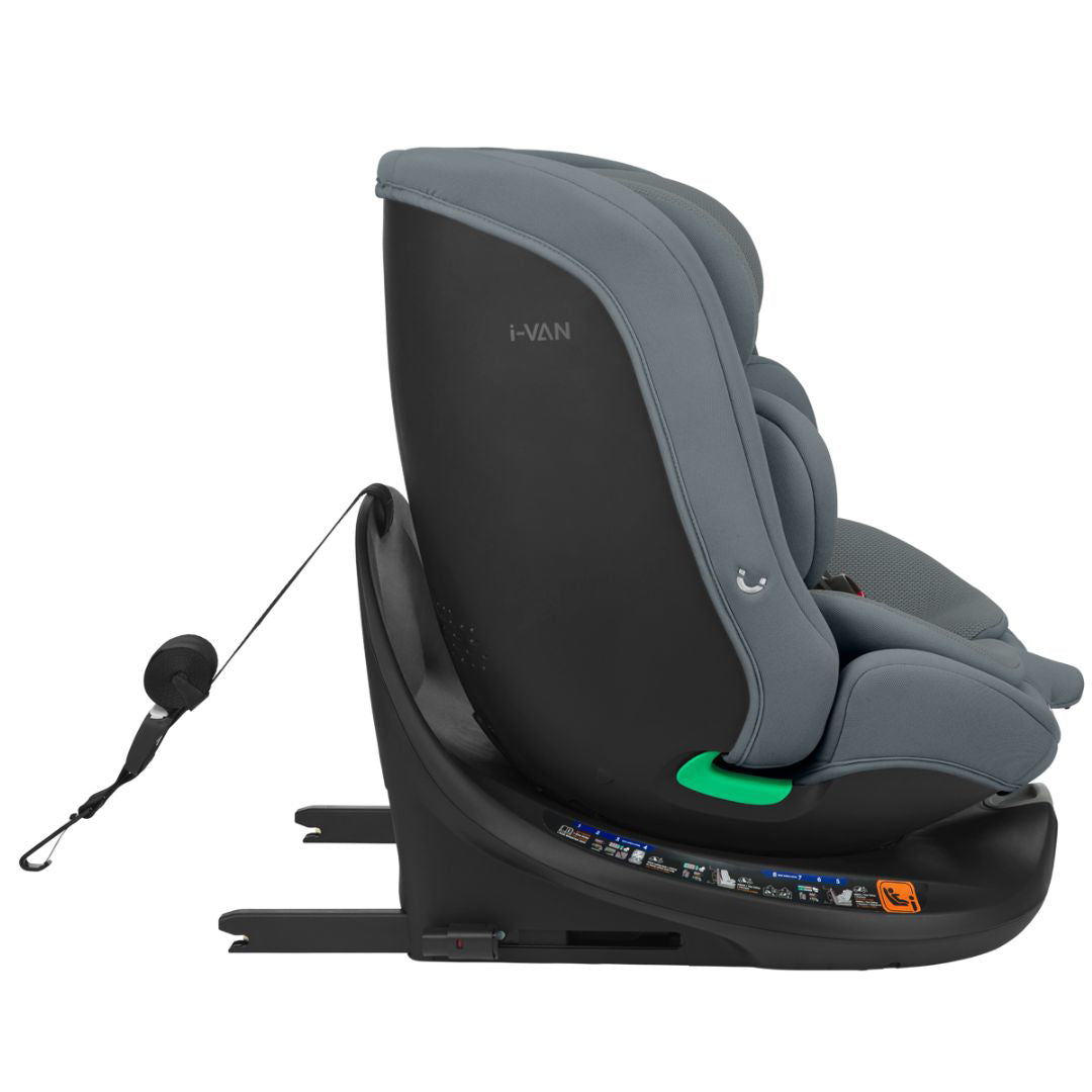 KikkaBoo® Otroški avtosedež 360°i-Van i-SIZE (40-150 cm) Dark Grey KikkaBoo