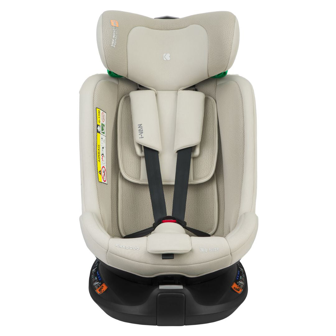 KikkaBoo® Otroški avtosedež 360°i-Van i-SIZE (40-150 cm) Light Beige KikkaBoo
