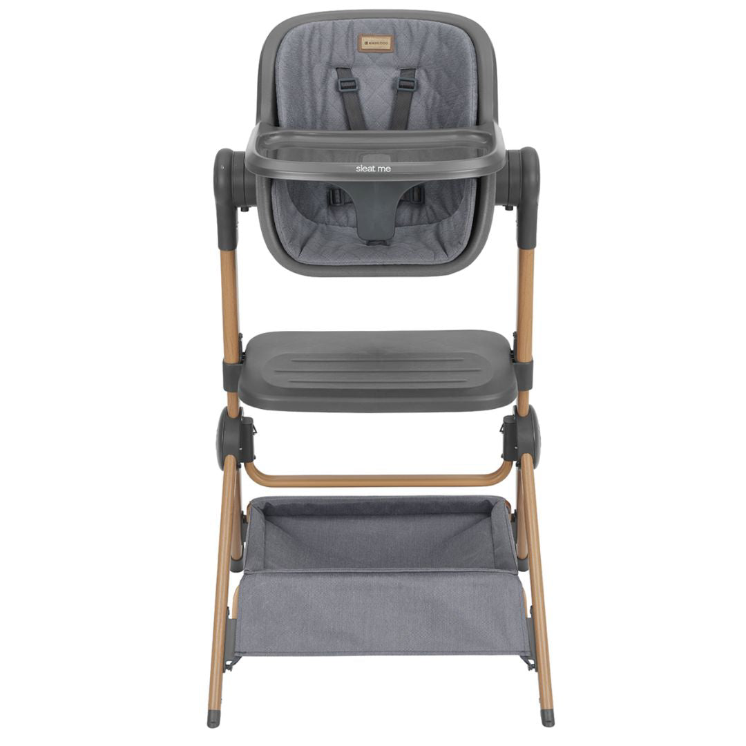 KikkaBoo® Obposteljna posteljica in stolček za hranjenje 2v1 Sleat Me Grey KikkaBoo