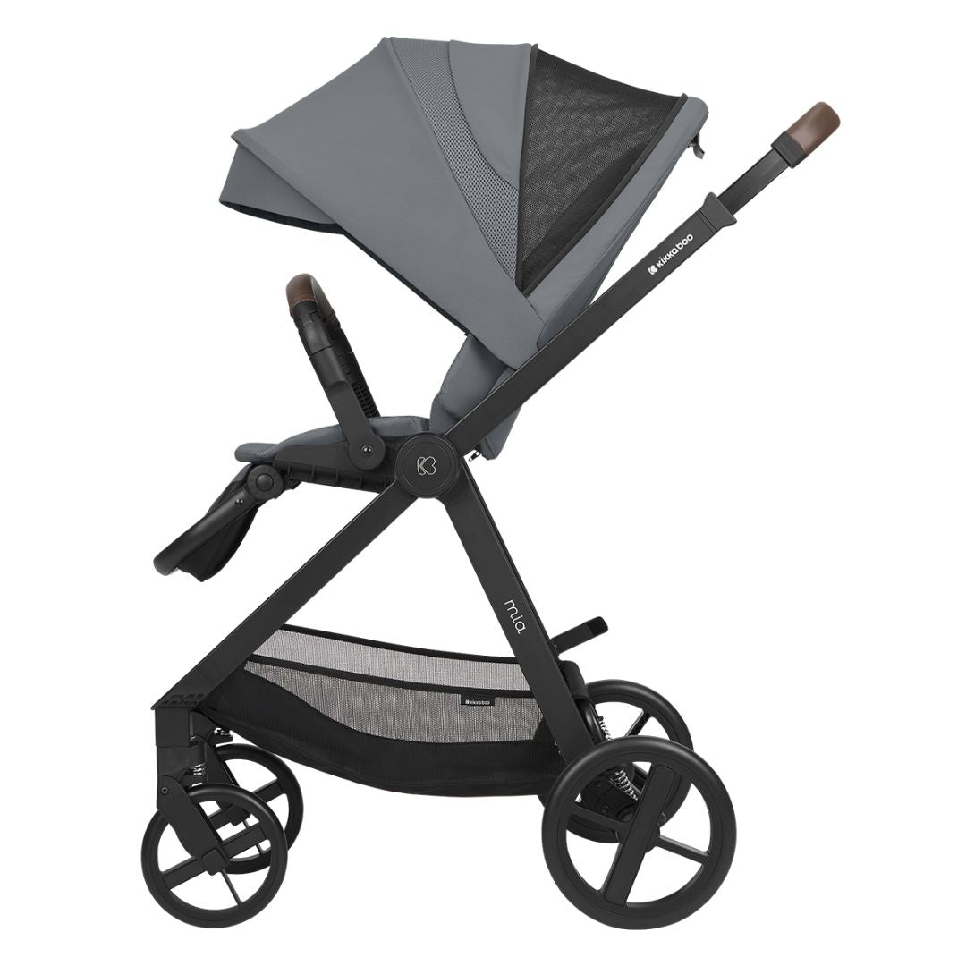 KikkaBoo® Otroški voziček s košaro 3v1 Mia Grey KikkaBoo