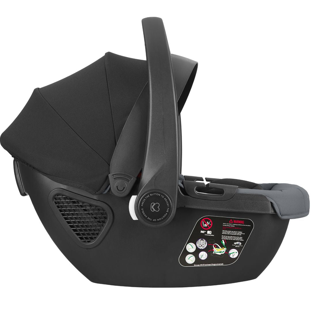 KikkaBoo® Otroški voziček s košaro 3v1 Mia Grey KikkaBoo