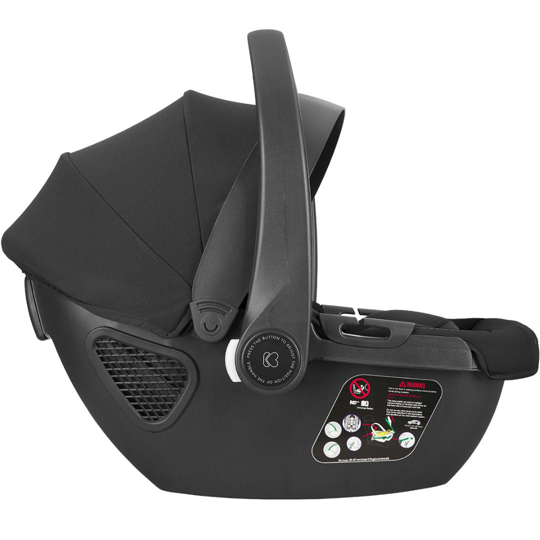 KikkaBoo® Otroški voziček s košaro 3v1 Mia Black KikkaBoo